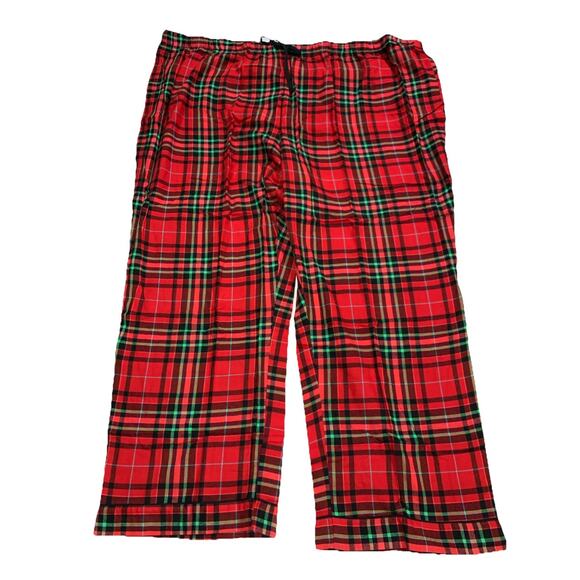 Sleepwear Pajama Set Women's 4X Plaid Red Christmas Holiday Tartan by Wondershop - Picture 5 of 16